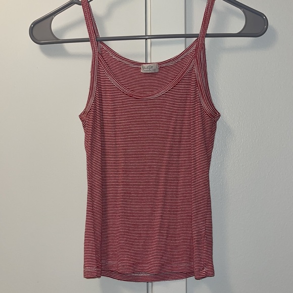 PacSun Red & White Striped Tank Top - Picture 1 of 3